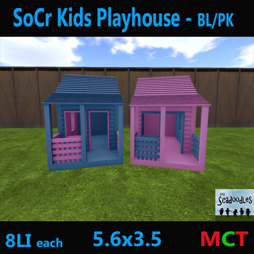 SoCr Kids Playhouse - BL/PK