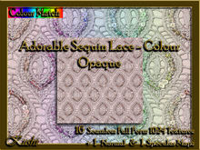!Kushi! AdorableSequinLaceColOPAQUE Textures -WEAR TO UNPACK