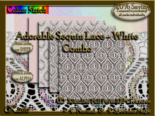 Adorable Sequin Lace White Combo Textures