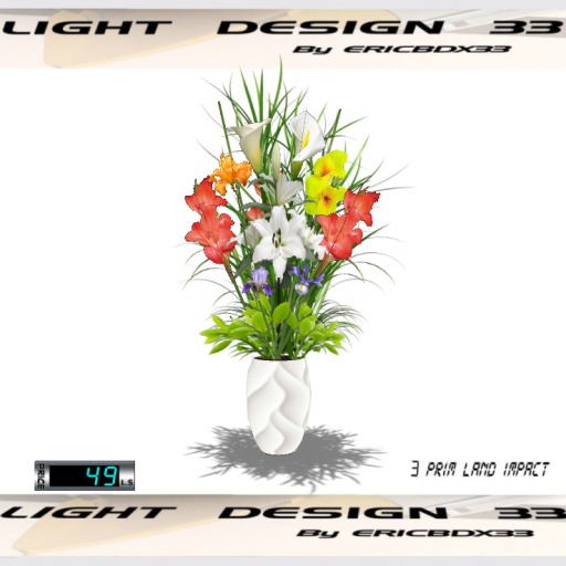 Second Life Marketplace - Flowers Arrangement 6 High Quality Mesh 3 ...