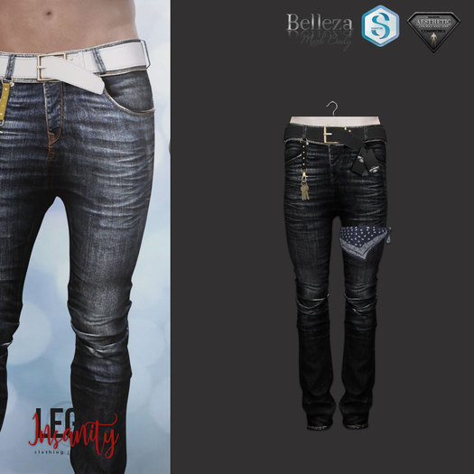 Legal Insanity - Owen black skinny jeans