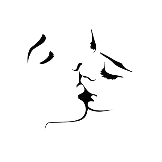 couples kiss