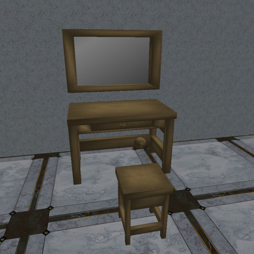 Aged Wood Vanity Set