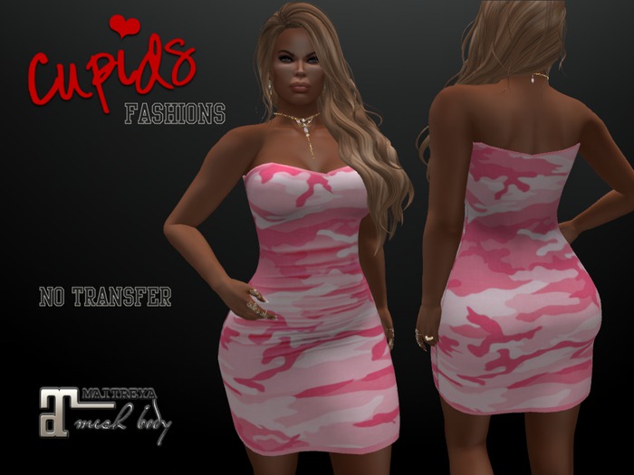 *CF* TUBE DRESS MAITREYA PINK CAMO