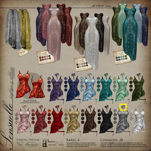 Sensuelle, ribbons~ Silver