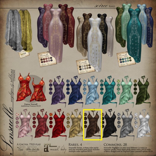 Sensuelle, negligee~ Brown