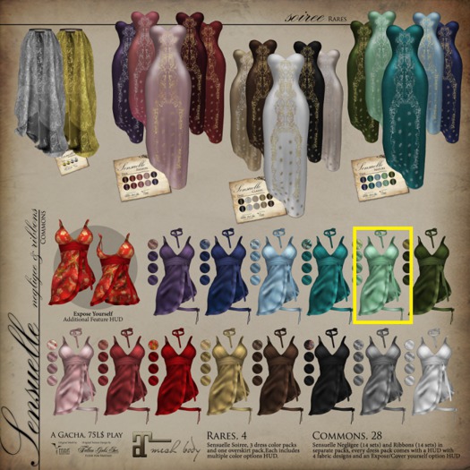 Sensuelle, negligee~ Green