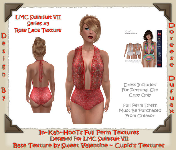 LMC SWIMSUIT VII ROSE LACE #5 BOX