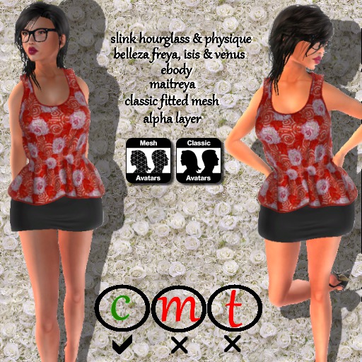 gerre Mesh Outfit red-black