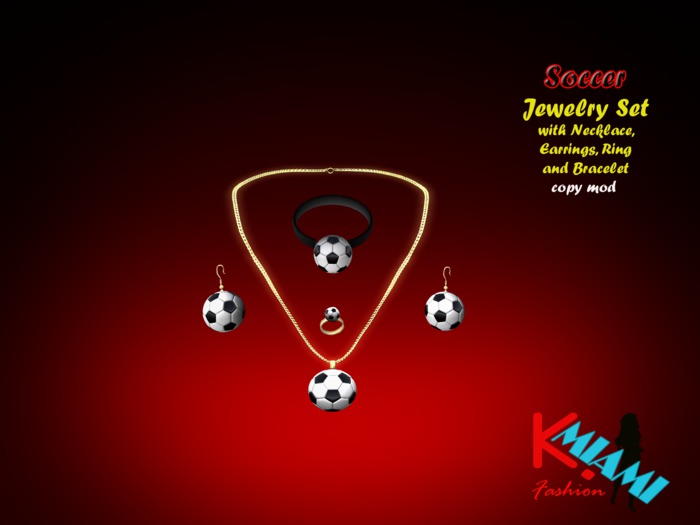 KMF Soccer Jewelry Set