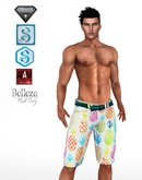 XK Spring Denim Shorts Pineapples