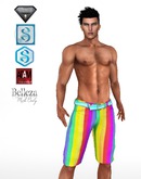 XK Spring Denim Shorts Rainbow