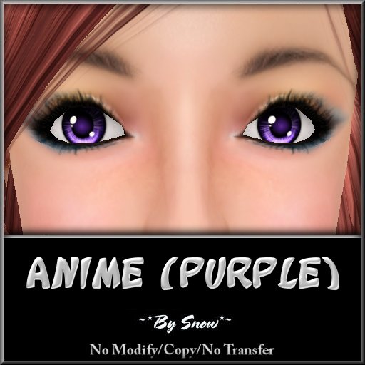 ~*By Snow*~ Anime Eyes (Purple)