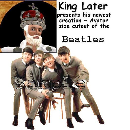 Beatles Rock group cutout