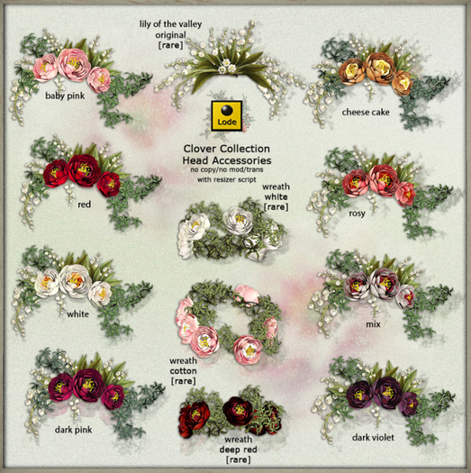 *LODE* Head Accessory - Valley Crown [rosy]