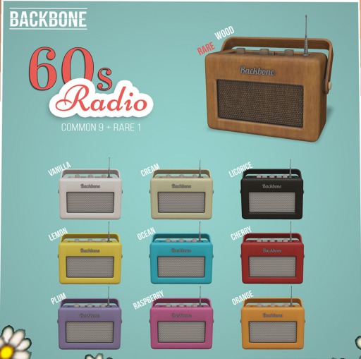 BackBone 60s Radio - Wood - RARE