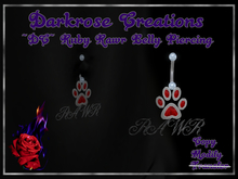 ~DC~ Ruby Rawr Belly Piercing