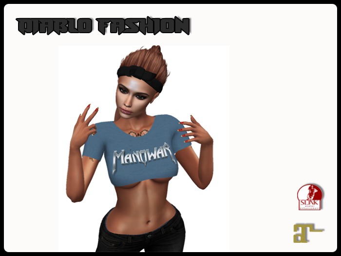 Diablo fashion Crop shirt Manowar 