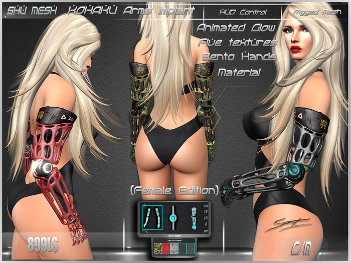 KOHAKU Arms implant (Female)-Shu Mesh-