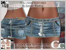 STATURA PROMO MINI SKIRT TEXTURES - DENIMS X 6 - FULL PERM