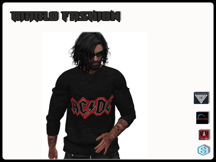 Diablo fashion Sweater men ACDC (box)