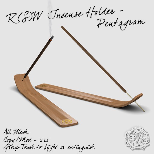R(S)W Incense Holder - Pentagram