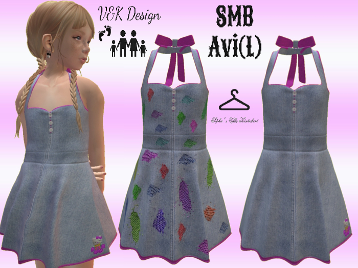 V&K Design AVI(L) SMB two variants Jeans/Patchwork Dress
