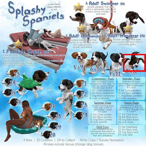  'JIAN Splashy Spaniels 8. Liver Companion BOX'