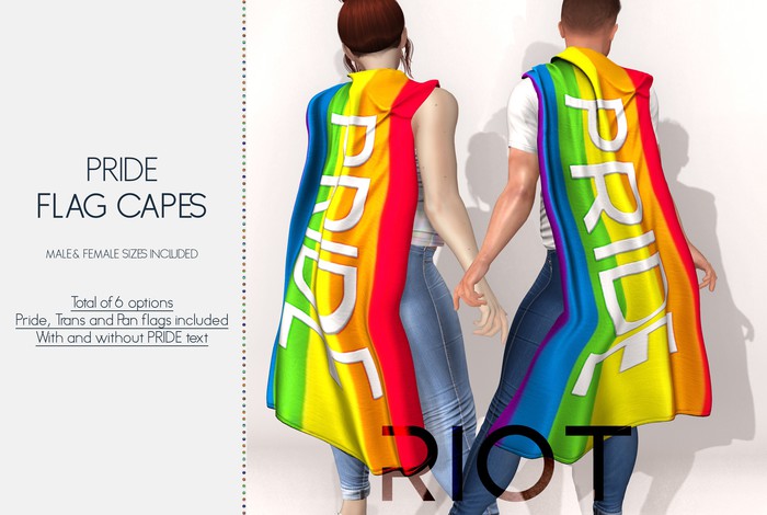 RIOT / Pride Flag Capes Pack