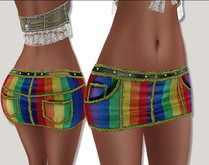 STATURA PROMO MINI SKIRT TEXTURES - PRIDE X 6 - FULL PERM