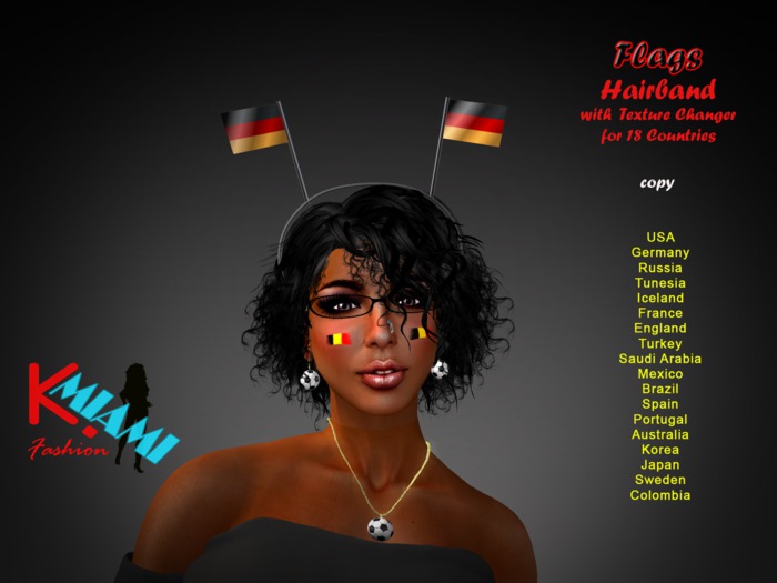 KMF Hairband with Flags