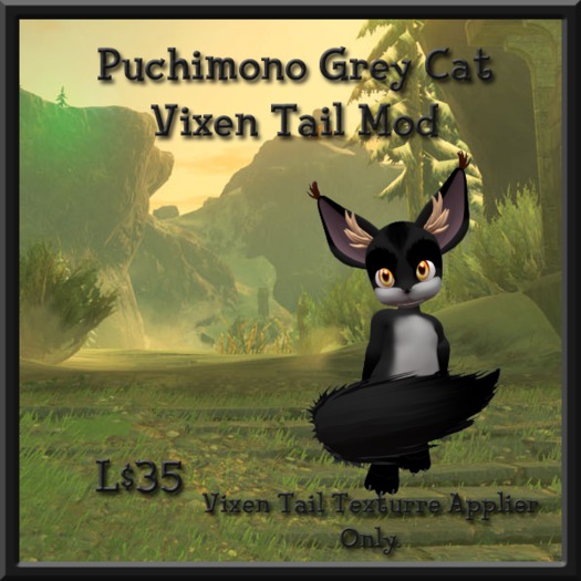 Puchimono Grey Cat - Vixen Tail Applier BOXED