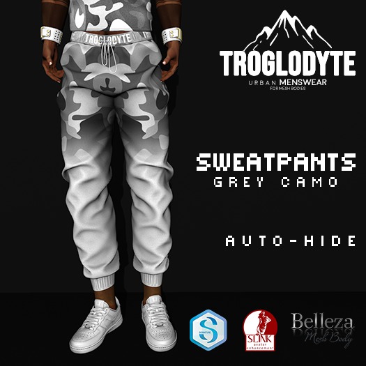 TROGLODYTE - Grey Camo - Sweatpants - WEAR ME!