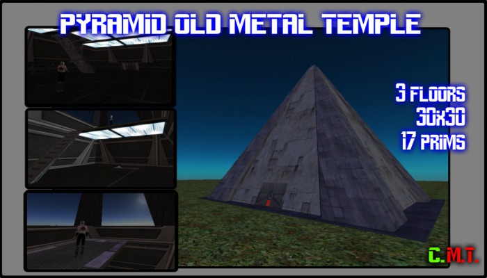 Pyramid old metal temple