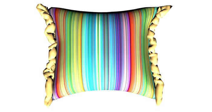 Country Scene ~ Rainbow Pillow