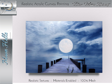 *Moon Hills* Acrylic Painting "Blue Moon Rising" - Copy/Modify