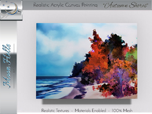*Moon Hills* Acrylic Painting "Autumn Shores" - Mod/Transfer