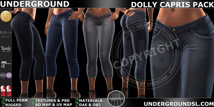 [UG MESH] DOLLY CAPRIS PACK (DAE) - FULL PERM