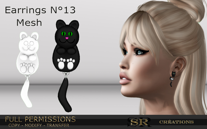 Earrings n 13 Full Permissions Box
