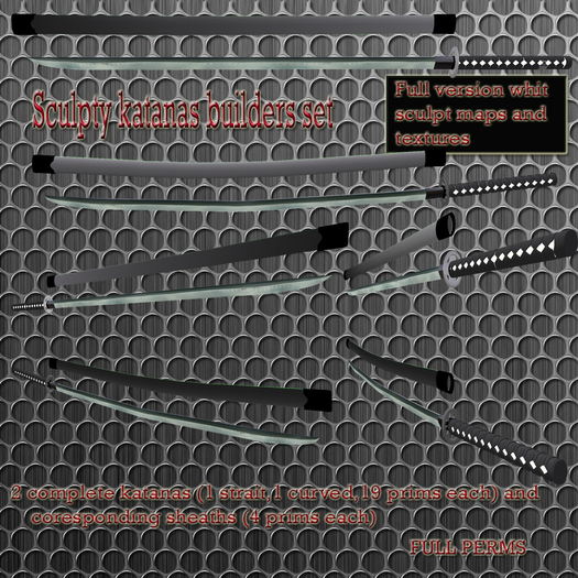 Sculpty katana developers builders kit full