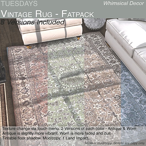 Tuesdays Vintage Rug - Fatpack