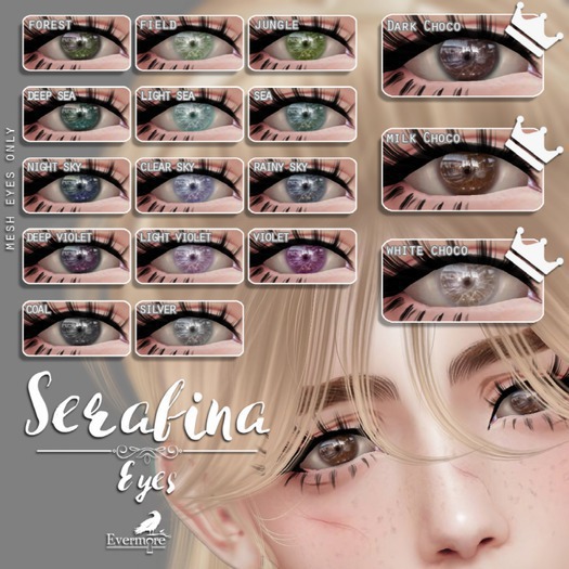 Evermore. Serafina Eyes // Milk Choco RARE