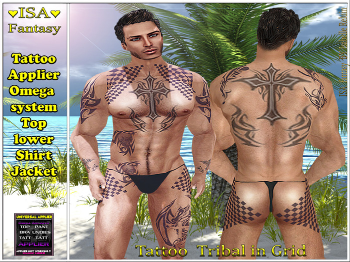 Tattoo tribal in Grid men