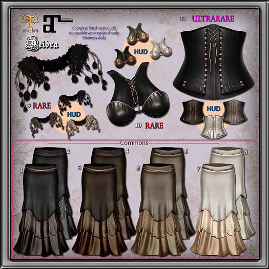 FDD Stories *Deidra* Fitted Skirt Beige v1
