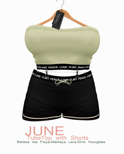 DarkFire June Tube Top w/Shorts #08