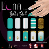 .::LUNA::. Body Art - Golden Shell - Nails