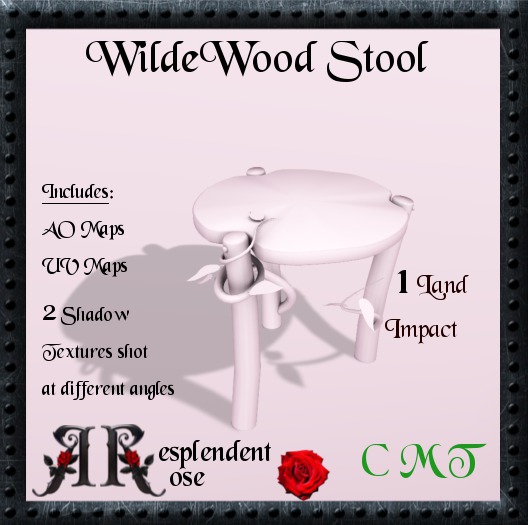 RR FULLPERM WildeWood Stool (Boxed)
