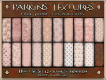 Parkins Textures - Honey Bee Set - 20x Full Perm Seamless 1024x1024 - Fabric, Material, Texture, Cloth, Dress, Clothing
