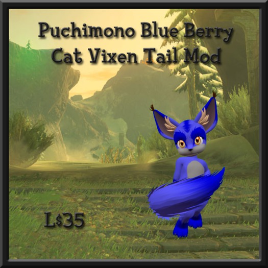 Puchimono Blue Berry Cat - Vixen Tail Applier BOXED