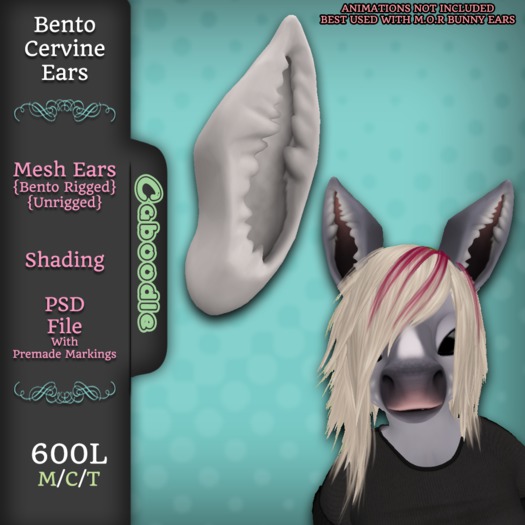 {C} Bento Cervine Ears FULL PERM